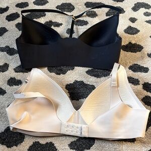 Soma Elegant Black and Cream Bra Duo